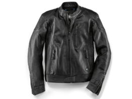 BMW BlackLeather Motorradjacke Herren (Schwarz)