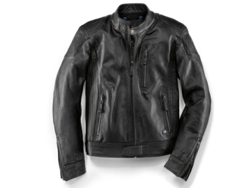 BMW BlackLeather Motorradjacke Herren (Schwarz)
