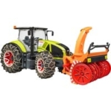 Claas Axion 950 mit Schneeketten und Schneefräse, Modellfahrzeug