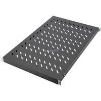 Fachboden mit variablen Befestigungsschienen zum Festeinbau in 483 mm (19“)-Schränke