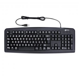 Großschrift-Tastatur Geemarc Schwarz