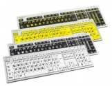Hochwertige Großschrift-Tastatur Logickeyboard Slim Line XL