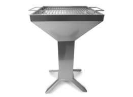 Kaminzuggrill Thüros T3-4F Grillfläche 42x42 cm, Edelstahl