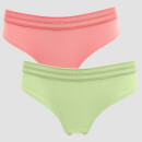 MP Women's Essentials Hipster (2 Pack) Butterfly/Geranium Pink - S
