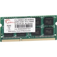 SO-DIMM 4 GB DDR3-1333, Arbeitsspeicher