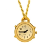 Sprechende Halsketten-Uhr Gold Edition