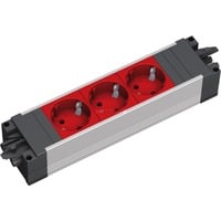 STEP ALU 336.067, 3-fach Steckdosenleiste