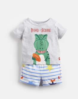Tom Joule Baby Barnacle   Bedrucktes Jersey T Shirt  und Shorts Set  -