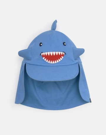 Tom Joule Baby Sunfun Motiv Hut - Blau Haifisch