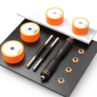 30 kg Edelstahl Multifunktions-Hantel Set 6in1 AsVIVA DB2 Bluetooth Smart Kettlebell