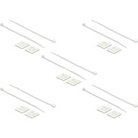 Befestigungssockel 28 x 28 mm mit Kabelbinder L 300 x B 3,4 mm