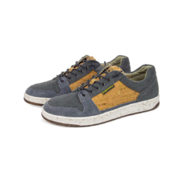 Doghammer Herren Sneaker Natural Commuter Gris Buam Leder/Kork/Leinen