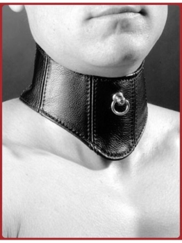 Leder Halsmanschette