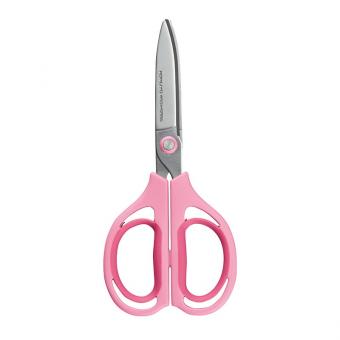 Leichtgängige & nicht-haftende Schere mit ergonomischen Luftpolstergriffen Bookchair Kokuyo Pink
