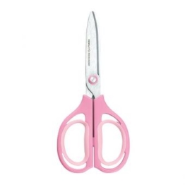 Leichtgängige Schere mit ergonomischen Luftpolstergriffen Bookchair Kokuyo Pink