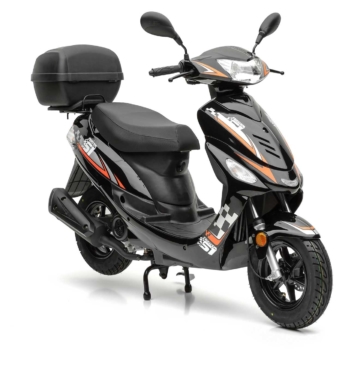 Nova Motors Energy 50 schwarz-orange 45km/h mit Topcase