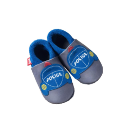 POLOLO Baby und Kinder Hausschuh Police Leder pflanzengegerbt