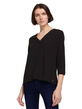 Tom Tailor Denim Bluse Vneck