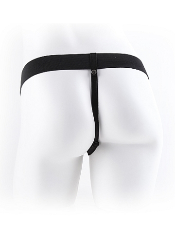 Vibrating Hollow Strap On 11" (skin)