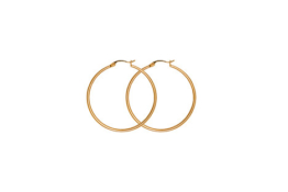 XENOX Creolen Edelstahl IP gelbgold Durchmesser 55 mm