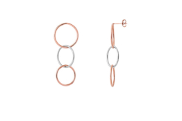 XENOX Ohrstecker Edelstahl Zirkonia IP roségold