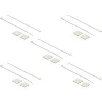 Befestigungssockel 25 x 25 mm mit Kabelbinder L 150 x B 3,6 mm