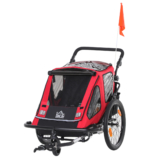 HOMCOM 2 in 1 Kinderanhänger 160 cm x 83 cm x 96 cm
