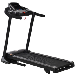HOMCOM Elektrisches Laufband faltbar mit LED-Anzeige 142 cm x 66 cm x 127 cm
