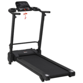 HOMCOM Elektrisches Laufband mit LCD-Display USB- und MP3-Player Faltbares Fitnessgerät 1-14 Km/h Stahl Schwarz 54 x 101 x 105 cm