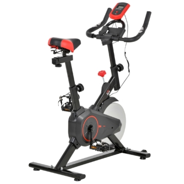 HOMCOM Indoor Cycling Bike Trainer Home Gym Fahrradtrainer Fitnessfahrrad 85 x 46 x 114 cm