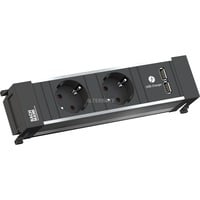 POWER FRAME 916.1193, 2x Schutzkontakt-Steckdose, 2x USB, Steckdosenleiste