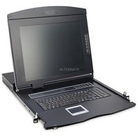 19" KVM Konsole 17"TFT 16p Cat5, KVM-Switch