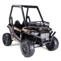 UTV Gelände-Buggy XXL Kinder Elektroauto AsVIVA EKC5 Zweisitzer ferngesteuert schwarz