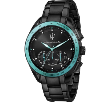 Maserati, Herrenuhr "chronograph Aqua Traguardo R8873644002" in schwarz, Uhren für Herren