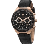 Maserati, Herrenuhr "chronograph Stile 45 Mm R8871642001" in schwarz, Uhren für Herren
