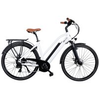 E-Bike CityBike 28" B15_FBA AsVIVA 36V Trekkingrad Elektrofahrrad Pedelec weiß