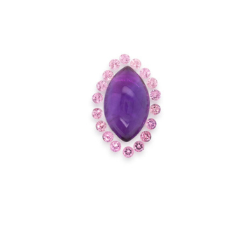 GEMS by Goettgen Edelstein Amethyst & Spinell 3,64ct. & 0,65ct.