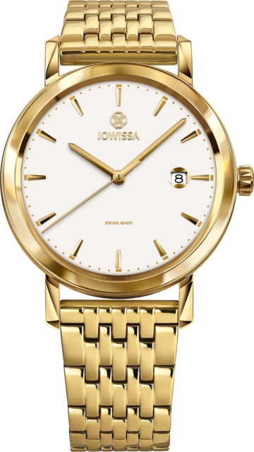 Jowissa, Armbanduhr Magno in weiß/gold, Uhren für Herren