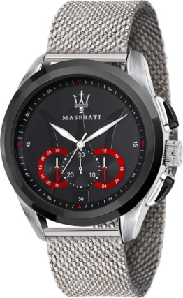 Maserati, Herrenuhr "chronograph Traguardo R8873612005" in silber, Uhren für Herren