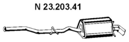 Endschalldämpfer | Eberspächer, Ausstattungsvariante: Sport, Länge: 1950 mm