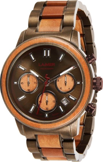 Laimer, Chronograph Mikael in bronze, Uhren für Herren