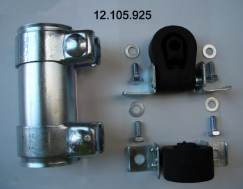 Montagesatz, Schalldämpfer | Eberspächer, Einbauseite: hinten