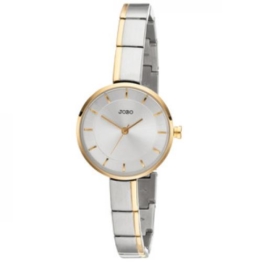 JOBO Damen Armbanduhr Quarz Analog Edelstahl bicolor Damenuhr