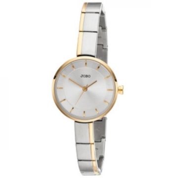JOBO Damen Armbanduhr Quarz Analog Edelstahl bicolor Damenuhr