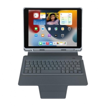 eSTUFF Keyboard Cover - für iPad 10.2" - deutsch - Schwarz