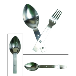 Klappbesteck Gabel + Löffel (Göffel) Edelstahl