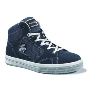UPower Sicherheits-Schnürstiefel EN ISO 20345 S1P SRC Caravan Gr. 45 Veloursleder blau