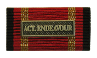 Bundeswehr Ordensspange Auslandseinsatz ACT.ENDEAVOUR silber