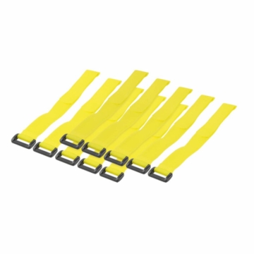 Kabelbinder mit Klettverschluss 10 Stk. - Gelb