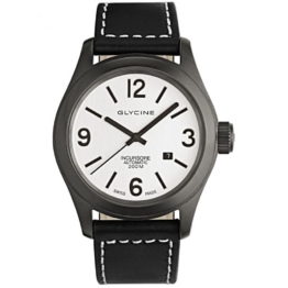 Glycine Incursore 46mm Herrenuhr in Schwarz 3874.91-LB9